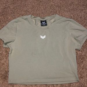 Gainz addict crop top